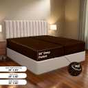 Ready To Rest 100% Egyptian Cotton Split California King Sheets Sets for Adjustable Bed 5 Piece, Fits Mattress Upto 16" Deep, Ultra Soft, Cooling Bed Sheets, Chocolate Stripe