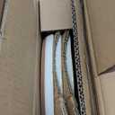 E-far Stoneware Dinnerware Sets for 4, 12 Pieces Reactive Glaze Plates and Bowls Sets, Elegant Dishes with Rustic Terracotta Base, Dishwasher & Microwave Safe, Scratch Resistant, Glacier White