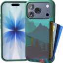 Smartish® iPhone 17 Pro Wallet Case - Wallet Slayer Vol. 1 [Slim + Protective] Credit Card Holder - Drop Tested Flip Hidden Card Slot Cover for Apple iPhone 17 Pro - Moving Mountains