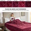 Beautyrest Heated Electric Blanket for Cold Weather, Fast Heating Heated Blanket, Auto Shut Off, Virtually Zero EMF, Multi Heat Setting, UL Certified, Red Twin (84 inx62 in)