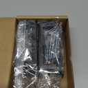 Ravinte 10 Pack Solid 3 Inch Center to Center Slim Square Bar Drawer Handles Cabinet Hardware - Black Matte Pulls for Kitchen and Drawers