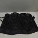 GODDESS womens Lace Bustier Bra (44D, Black)