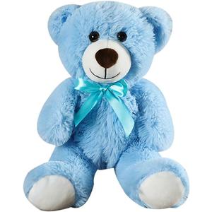 Teddy Bear Stuffed Animal, 12inch Teddy Bear Plush Toy, Birthday Valentine's Day Xmas Gifts for Kids Boys Girls Friends (B-Blue)