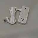 TESSAN Flat Plug Extension Cord 5 FT, Surge Protector Power Strip with 4 AC Outlets 1 USB C and 2 USB A Ports, 900 Joules Protection, Multiple Wall Outlet Extender Suitable for Home Office Dorm