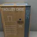 Sweetcrispy Carry on Luggage, Hard Shell ABS Suitcase with Double Spinner Wheels, Lightweight Expandable Rolling Suit Case with TSA Lock, 24 Inch Navy Blue