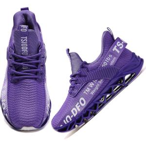 Kids Shoes Boys Grils Sport Tennis Running Athletic Walking Sneakers (6 Big Kid, B33 Purple)