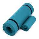CAP Barbell High Density Exercise Yoga Mat with strap and Knee Pad 71"x24"x1/2" - TEAL
