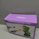 NIPLOOOW Dinosaur Shooting Toys for Kids 3-5 Years, Movable Target Shooting Games with 2 Air Pump Launcher, Interactive Competition Game Gift for Boys and Girls Ages 3 4 5 6 7 8 Years Old (2 Popper Guns)