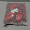 12 Pcs 100 ft Flower Garland Artificial Rose Vine with Green Leaves Hanging Artificial Flower Vines Ivy Garlands Wall Garden Decor for Room Wedding Birthday Arch Decor, (Red)
