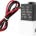 Beduan 2 Way Normally Closed DC 24V Electric Solenoid Air Valve 1/4" NPT