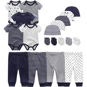 Kiddiezoom Unisex Baby Layette Essentials Giftset Clothing Set 19-Piece For Newborn Baby 6-9M