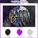 Wednesday Birthday Party Supplies, Cartoon Wednesday Family Party Favors, Cartoon Party Decorations Include Backdrop, Banner, Balloons, Cake Toppers