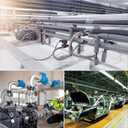 uxcell Iron Air Hose Fitting, 2Pcs 3/4" NPT Male 2 Lug Chicago Fitting Straight Through for Pipe Connections, Silver Tone (0.75 Inch)