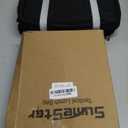 Tactical Lunch Box for Men, Large Insulated Lunch Bag for Adult, Heavy Duty Double Deck Expandable Lunch Cooler Bag with American Flag, Leakproof Soft Lunch Pail for Work Office Camping - Black (16.5L)