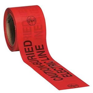 Klein Tools 58002 Caution Barricade Warning Tape, 3-Inch x 200-Foot: CAUTION-BURIED ELECTRIC LINE Klein Tools 58002 Caution Barricade Warning Tape, 3-Inch x 200-Foot: CAUTION-BURIED ELECTRIC LINE