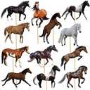24Pcs Horse Table Centerpieces Sticks Horse Table Toppers Horse Racing Party Decoration for Horse Themed Birthday Party Baby Shower Supplies