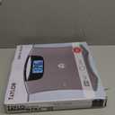 Taylor Digital Scales for Body Weight, Extra High 440 LB Capacity, Built in Handle, Jumbo Blue Readout, Durable Platform, 13.0 x 12.0 Inches, Silver Metallic