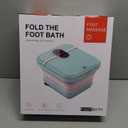 Collapsible Foot Spa Bath Massager with Heat, Pedicure Foot Spa with Bubbles/Timer/Temperature Control, Feet Soak Tub for Home, Office, Relaxation and Stress Relief, Gift for Men and Women (Grey)