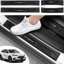 4PCS Car Door Edge Guards Door Sill Protector for Honda 2023-2025 2026 HRV HR-V Accessories ABS Plastic Material Matte Black Car Door Threshold Protection