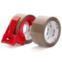Mr. Pen- Packing Tapes, 2" Wide, 60 Yard, Brown, 2 Pack with 1 Dispenser Gun, 2.6 mil, Heavy Duty Packing Tape with Dispenser