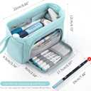 HVOMO Pencil Case Large Capacity Pencil Pouch Handheld Pen Bag Cosmetic Gift for Office School Teen Girl Boy Men Women Adult (Purple)