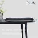 Car Seat Cushion Pad for Driving, Chair Cushion for Office/Truck with Memory Foam, Seat Cushion Comfortable and Durable Black 2" Thick