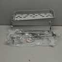 SPACEKEEPER Slim Rolling Storage Cart 4 Tier Bathroom Organizer Mobile Shelving Unit Storage Rolling Utility Cart Tower Rack for Kitchen Bathroom Laundry Narrow Places, Gray 