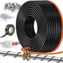135FT（3FT-200FT） Pipe Heating Cable for Pipe Freeze Protection, Heat Cable for Water Pipes(Metal and Plastic), Pipe Heat Tape Keeps Water Flowing at -40°F 5w/ ft, 120V Plumbing fixture