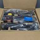 HUANUO Triple Monitor Mount for 17 to 32 inch Screens, Adjustment Gaming Triple Monitor Stand with Swivel, Tilt, Rotation, Clamp & Grommet Kit (Black)