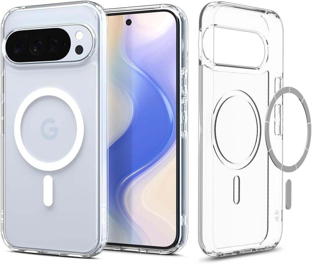 Spigen for Pixel 10 Pro XL Case, Ultra Hybrid MagFit (2025) [Designed for Pixelsnap, Compatible with MagSafe Accessories] [Anti-Yellowing] - Clear