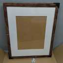 Hongkee 16x20 Frames Set of 2, Rustic Brown Wood Style - Display 16 x 20 Picture without Mat or 11x14 Picture with Mat, Wall Mounting Horizontal and Vertical