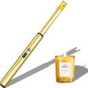 Navpeak Electric Candle Lighter Windproof USB Rechargeable Flameless Long Neck Lighter for Candles Gas Stove Fireplace BBQ Kitchen Grills (Gold)