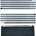 Adjustable Tent Poles Steel Rods for Tarp Canopy Camping Replacement  (Grey) 