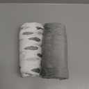 AMROSE 2 Pack Microfleece Crib Sheets, 28'' X 52'' Flannel Fleece Crib Fitted Sheets for Crib and Toddler Mattress Pad, Soft Comfy Warm Crib Sheets for Boys Girls, Feather