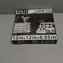 Peel and Stick Floor Tile 40-Pack 40 Sq.Ft Matte Pattern Flooring, 12 x 12 Self Adhesive Vinyl Flooring DIY for Kitchen, Bathroom, Laundry, Pure Black