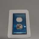 [5 Pack] BESTTEN Duplex Metal Wall Plate with Protective Film, 1-Gang Standard Size, Corrosion-Resistant Stainless Steel Outlet and Switch Cover, Industrial Grade, Brushed Finish, Silver