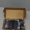 18 Pack Matte Black Door Hinges 3.5 x 3.5 Inch Interior 3 1/2 Inch Door Hinges for Doors Rounded 5/8" Radius Corners Flat Iron Hinge 3 "x 3 " Door Hardware Controls