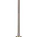 CANARM Simone 1-Light Pendant Light, Gold Finish with Flat Opal Glass Shade, Adjustable Rod, Modern Lighting for Kitchen, Dining Room or Entryway