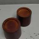 Wood Bed Furniture Risers Blocks - 3 inch Set of 4 Bed Risers, Heavy Duty Solid Wood Round Risers, Sofa Riser with Non-Slip Pad, Create Storage Space and Easy Cleaning for The Sweeper