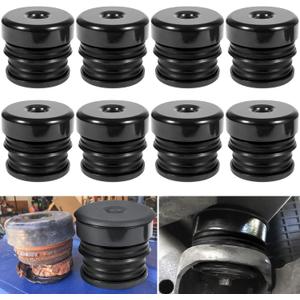 Silicone Body Mount Kit for 2008-2016 Ford F-250 F-350 Crew Cab Superior Silicone Cab Mount Bushings Improve Bumpy Ride Durable Components Outperforms OEM and PU Mounts (Black 8 Pack)