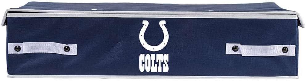Franklin Sports NFL Under Bed Storage Bins - Folding Organizer Containers - NFL Team Office, Bedroom + Living Room Dcor (26 x 18 x 6 - Inch)