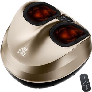 BOB AND BRAD Foot Massager Machine with Heat and Remote, Fits up to Size 14, FSA Eligible HSA Shiatsu Deep Kneading Foot Massager for Plantar Fasciitis and Neuropathy