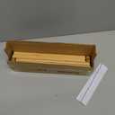 BAMEOS 4 pcs 3" High Bamboo Drawer Dividers Adjustable Drawer Organizer Expandable Drawer Organization Utensil Organizers for Kitchen Dresser Bathroom Bedroom and Office (Natural)