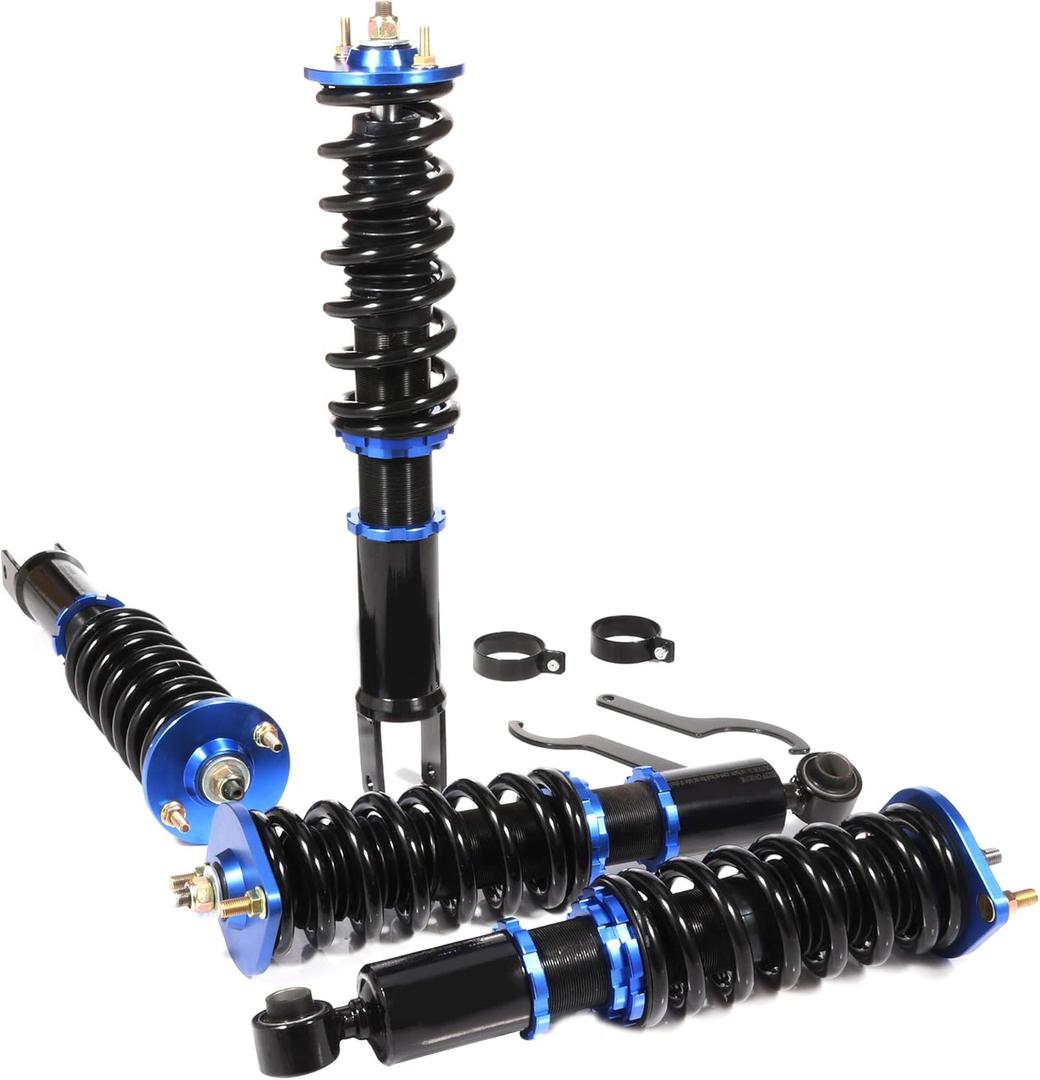 SCITOO Coilovers for Nissan for 300ZX 1990 1991 1992 1993 1994 1995 1996 Height Adjustable Coilover Suspension Shock Absorber Lowering Kit