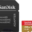 SanDisk 256GB Extreme microSDXC UHS-I Memory Card with Adapter - Up to 160MB/s, C10, U3, V30, 4K, A2, Micro SD - SDSQXA1-256G-GN6MA