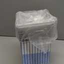 Potchen 50 Pack Blue & White Plaid Charcuterie Boxes with Clear Lids Boxes with Window for Cookies, Candy, and Mini Cakes  Ideal for Gift Giving & Bakery Packaging