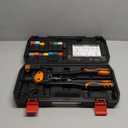 16" Rivet Nut Tool, Nutsert Rivet Nut Tool Kit with 15 Metric and SAE Mandrels, 281Pcs Rivet Nut Assortment Kit and Rugged Carrying Case