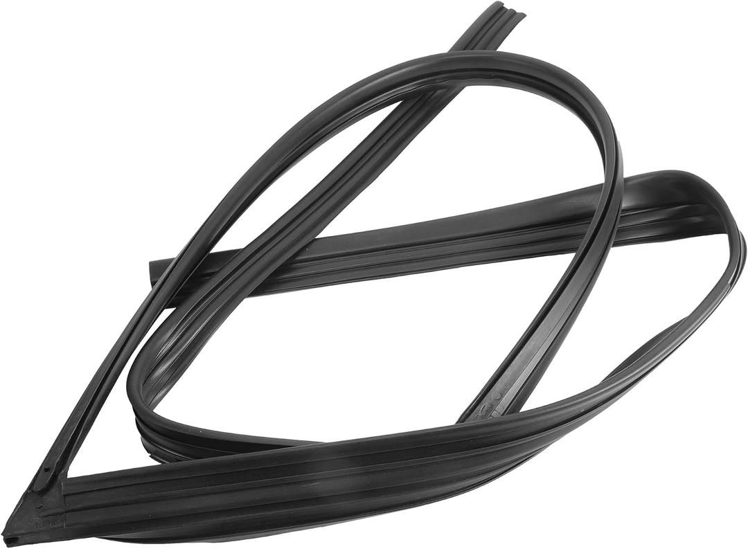 Motoforti Door Window Run Channel Seal, Weatherstrip Glassrun Channel Seal Strip, for Honda Accord 1994-1997, Rubber, Front Left, No.72275SV4003, Black, 1 Pc