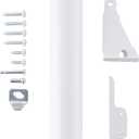 Wright Products Heavy-Duty Pneumatic Storm Door Closer  Durable, Adjustable, Quiet-Closing with Hold-Open Feature (Transitional, White) (One Size)