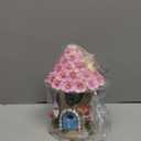 Fairy Garden House Outdoor Figurine Lights, Fairy Houses for Outside, Garden Statues Mushroom House, for Patio, Yard, Balcony Decoration, Outdoor Holiday Decorations Yard Gifts for Mom Women